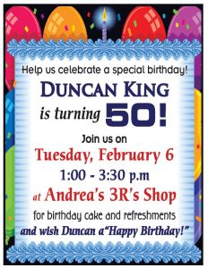 Duncan King turns 50! @ Andrea's 3R's